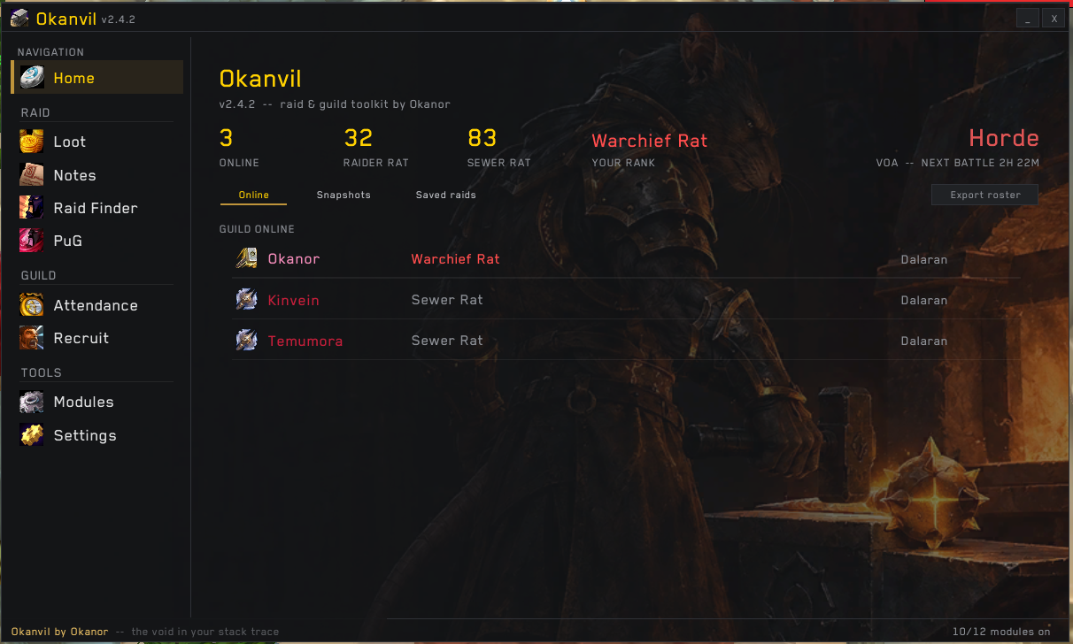 The Okanvil addon's home page